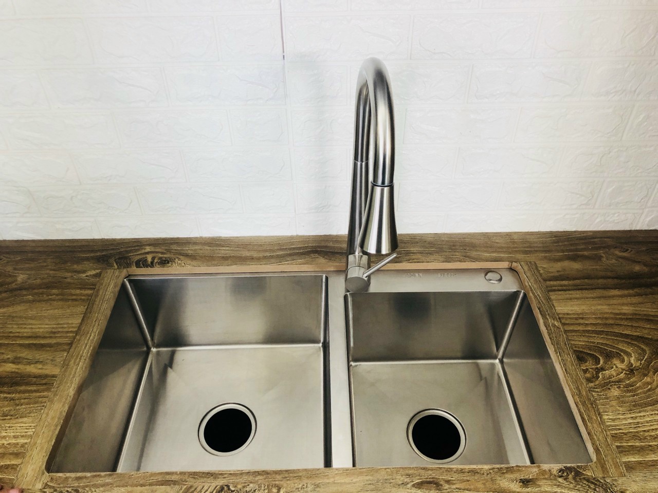 CHẬU RỬA INOX KAFF KF-HM8245L - Hàng Chính Hãng