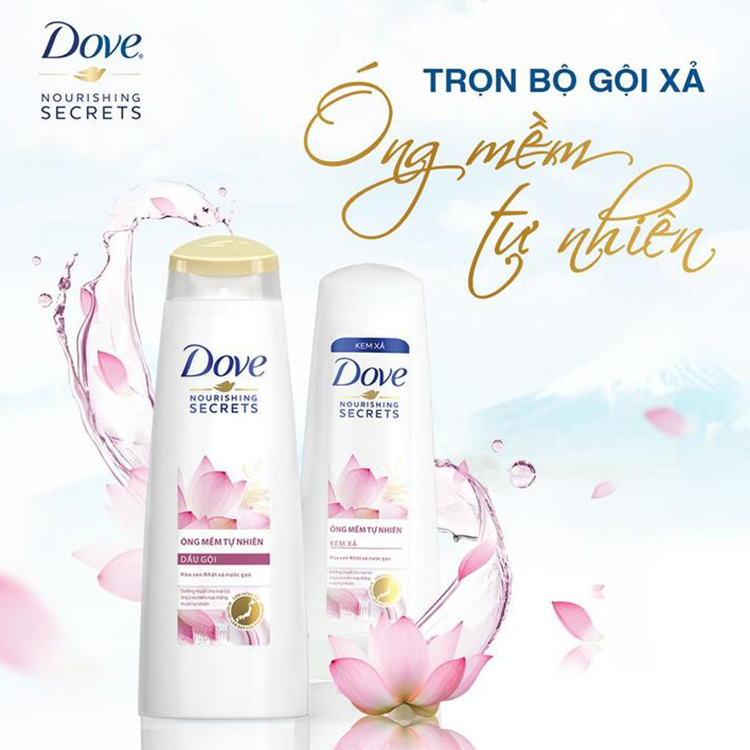 Dầu Xả Dove Óng Mềm Tự Nhiên (335g) Dầu Xả Dove Óng Mềm Tự Nhiên (335g)