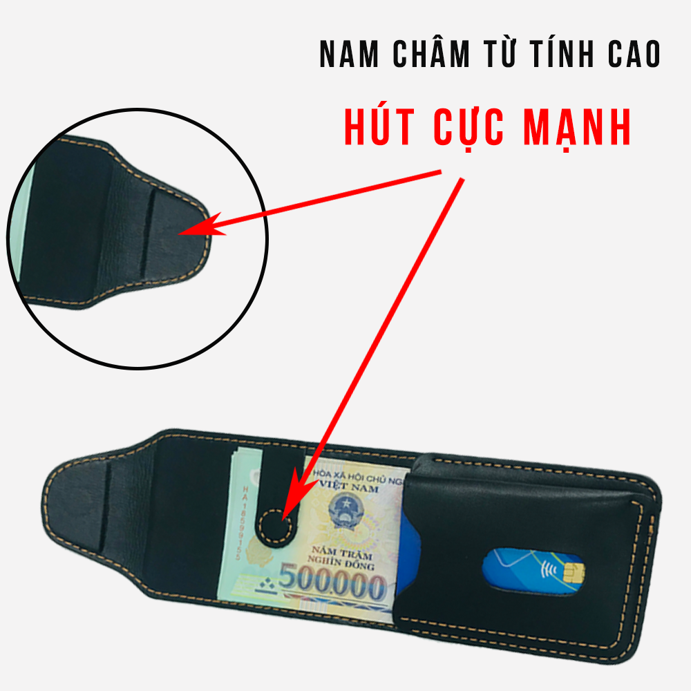 Ví được làm bằng chất liệu da bò cao cấp, lớp lót sử dụng da dê, mang đến vẻ đẹp sang trọng , bền đẹp và làm tôn vinh nên sự quý phái.