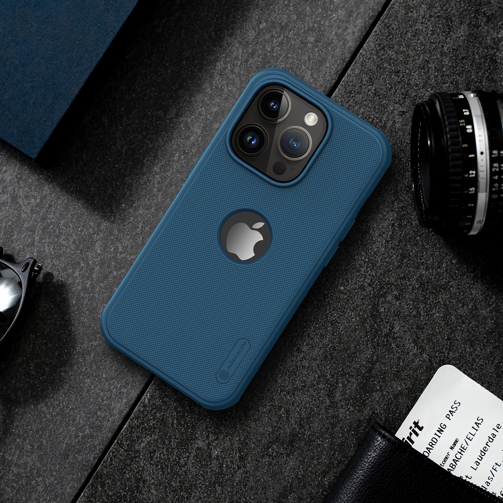 Ốp Lưng cho iPhone 14 / 14 Plus / 14 Pro / 14 Pro Max Nillkin Super Frosted Shield Pro Case (Có phần cắt LOGO) - Hàng Chính Hãng