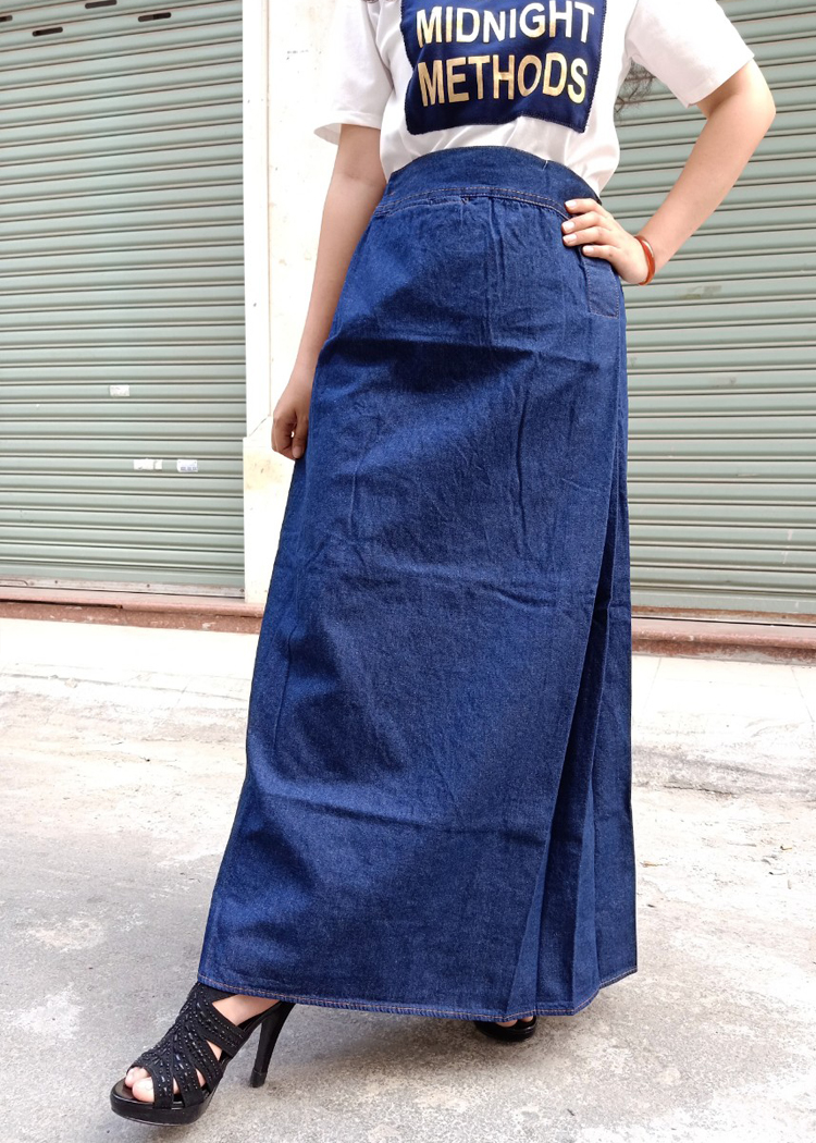 Váy chống nắng cho Nữ vải Jean Cao cấp có Size Lớn (Big Size)