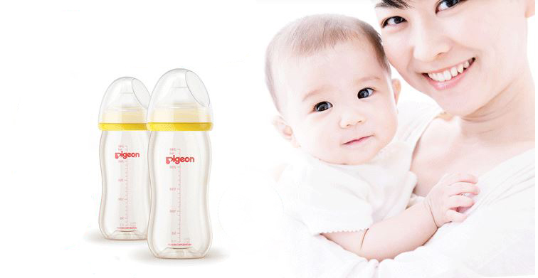 Bình Sữa Pigeon AA91 (240ml) - Xanh