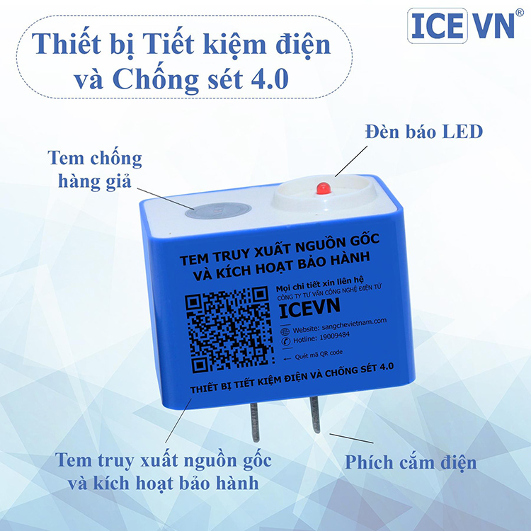 Sản Phẩm Thiết Bị Tiết Kiệm Điện Và Chống Sét Icevn 4.0