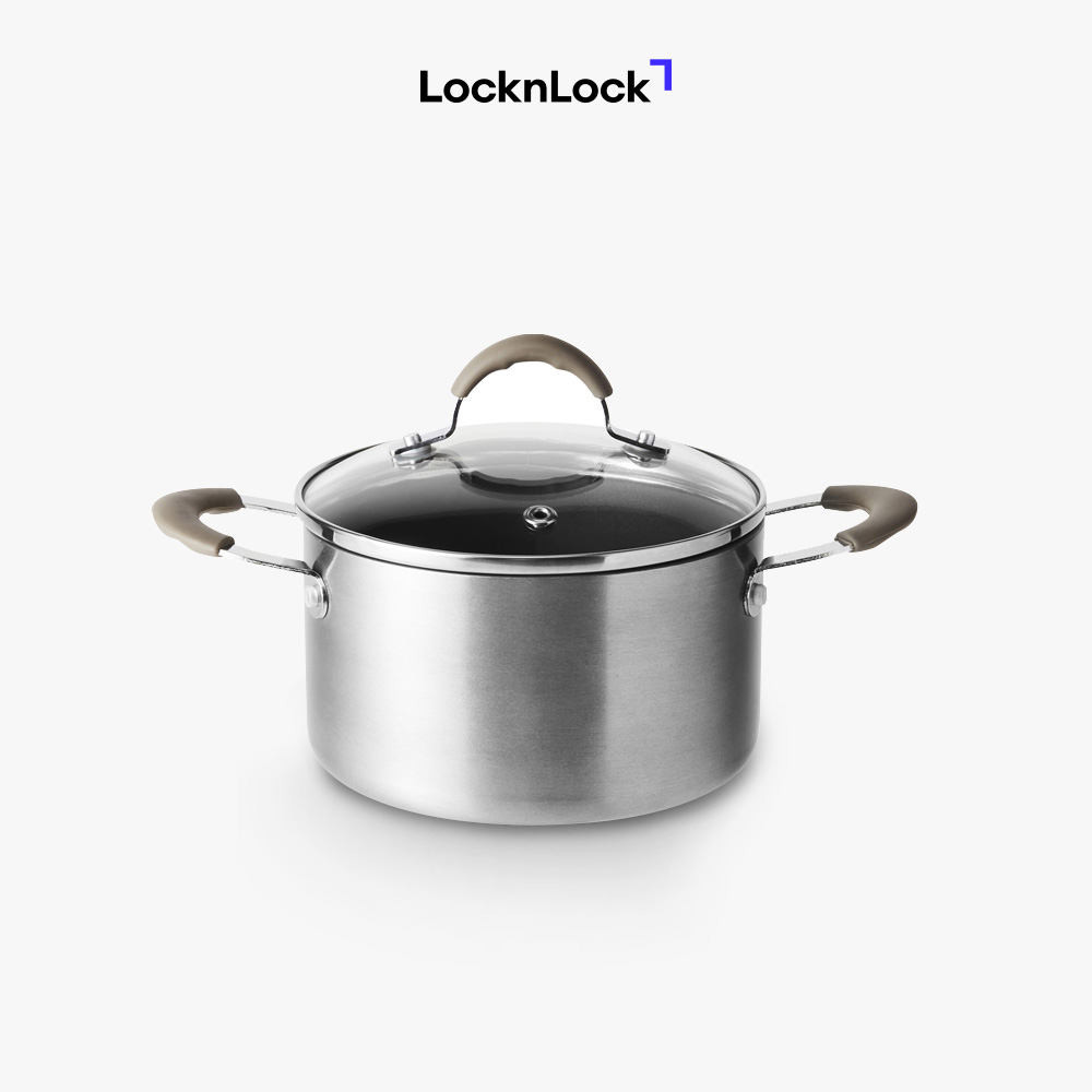 Nồi Lock&Lock Handycook LHD1142 Có Nắp Đậy 14cm – Màu Xám