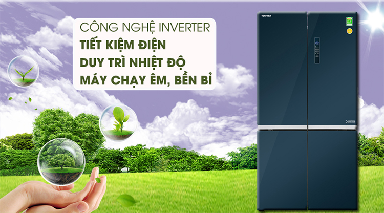 Tủ Lạnh Inverter Toshiba GR-RF646WE-PGV (622L) - Hàng Chính Hãng
