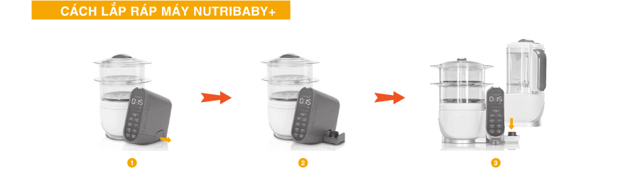 máy tiệt trùng xay hấp đa năng nutribaby plus 5in1 babymoov - pháp 3