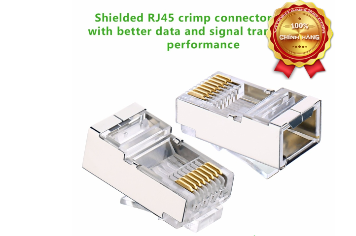 Hộp 10 Cái Đầu Bấm Mạng Ugreen RJ45 CAT6 20333 - Hàng Chính Hãng