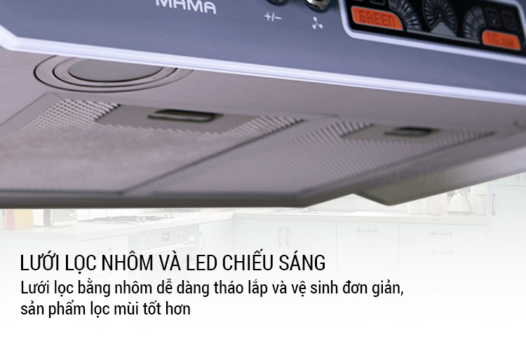 Máy hút mùi kính cong Sunhouse Mama MM6707-70 - Hàng chính hãng