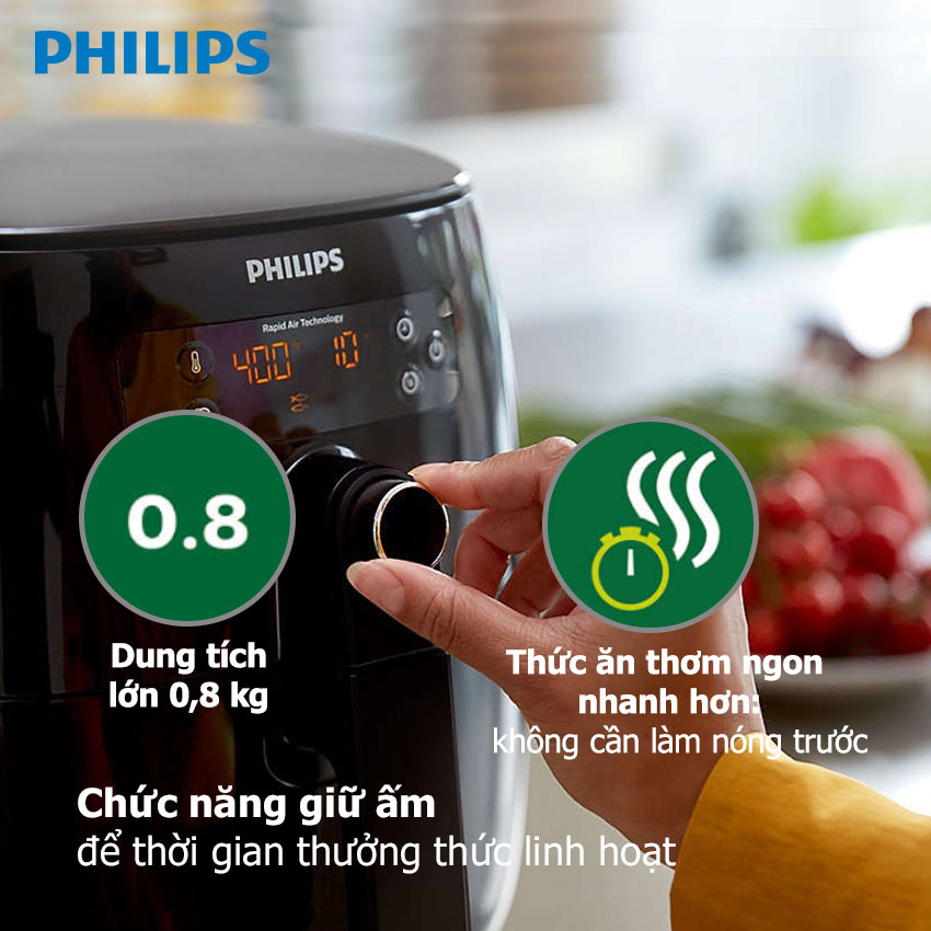 Tính năng nổi bật của nồi chiên Philips HD9643 