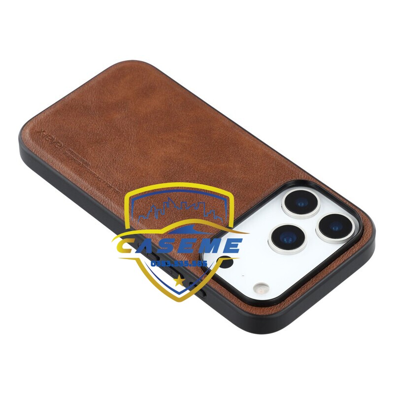 Ốp lưng da dành cho iPhone 17, iPhone Air, iPhone 17 Pro, iPhone 17 Pro Max hiệu X-Level – Mỏng 1.5mm, chống sốc, chống vân tay - Hàng Chính Hãng