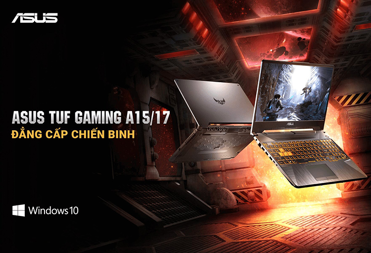 Laptop ASUS TUF Gaming A15 FA506IU-AL127T (AMD Ryzen 7 4800H/ 8GB DDR4 3200MHz/ 512GB SSD M.2 PCIE G3X2/ GTX 1660Ti 6GB GDDR6/ 15.6 FHD IPS, 144Hz/ Win10) - Hàng Chính Hãng