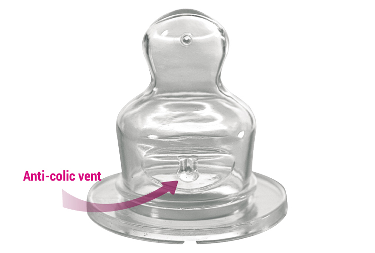 Bình Sữa Thủy Tinh Cổ Thường Nip NIP35071 Cho Bé Trai 250ml - Núm Ty Silicon Size M Dòng Chảy Vừa (0-6 Tháng)