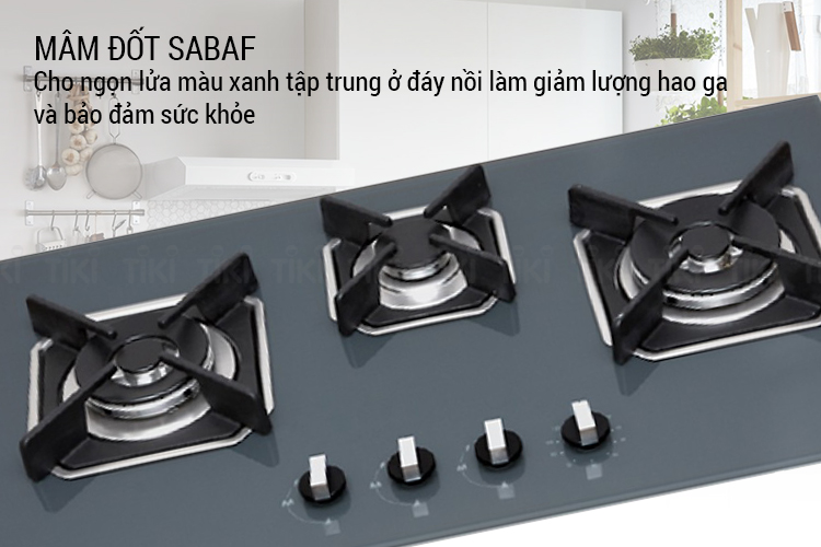 Bếp 3 Gas Âm Malloca AS 9603 DG - Hàng Chính Hãng