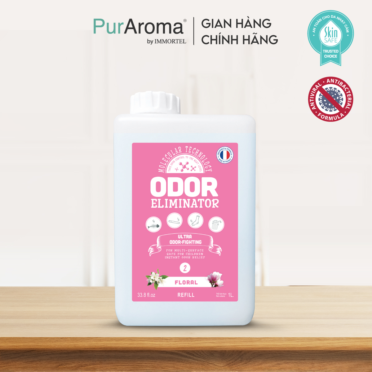 DD Xịt Khử Mùi Đa Năng ODOR ELIMINATOR - 1L - Chính Hãng Pháp
