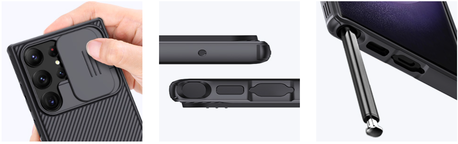 Ốp Lưng Nillkin cho Samsung Galaxy S23 Ultra Với Nắp Trượt Camera bảo vệ , chống shock Nillkin CamShield Pro - Hàng chính hãng