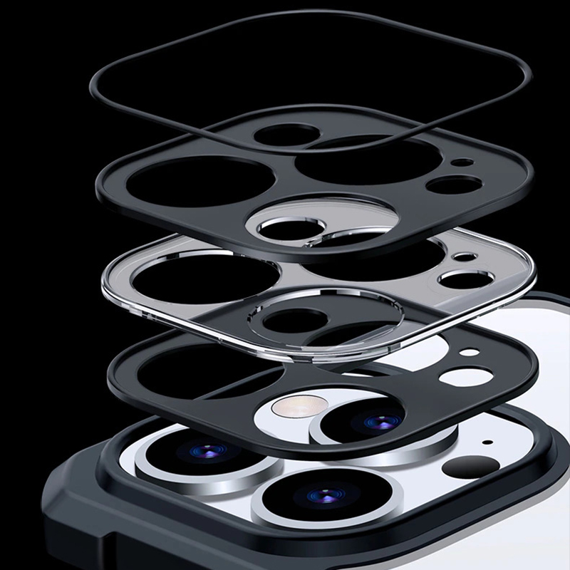 Ốp lưng cho iPhone 12 Pro Max - 13 Pro Max - 14 Pro Max trong viền nhựa dẻo XunDD - Hàng Nhập Khẩu