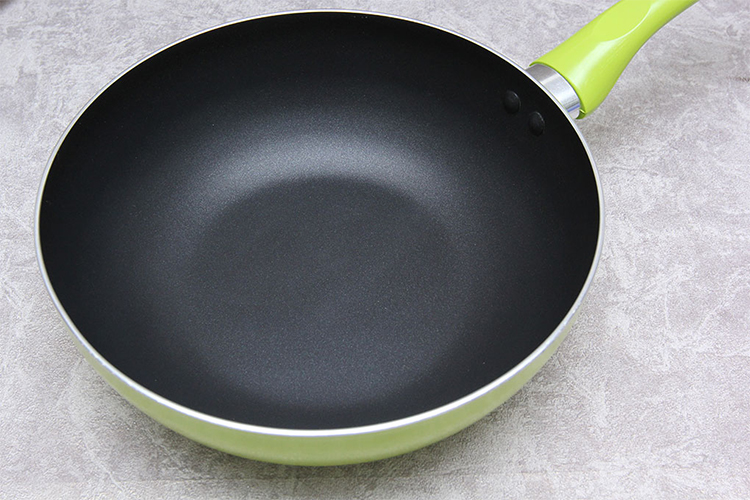 Chảo Chống Dính Sâu Lòng Vung Kính Kangaroo KG919P - Xanh Lá (24cm)