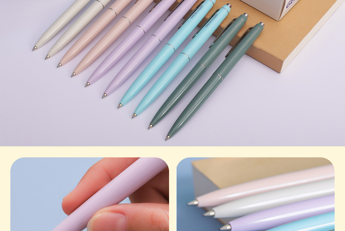 Combo 5/10/20 Bút gel B - Minimalist Butter Gel Thiên Long - Premium tip - Mực Xanh - Màu thân ngẫu nhiên