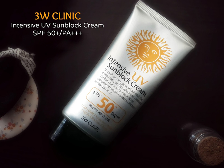 Kem chống nắng 3W Clinic UV Sunblock Cream SPF 50+ PA+++ 70 ml