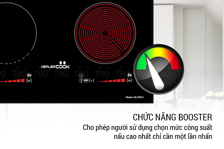 Bếp Âm Đôi Từ - Hồng Ngoại Kepler Cook KL 79ICS (73cm - 4000W) - Hàng Chính Hãng