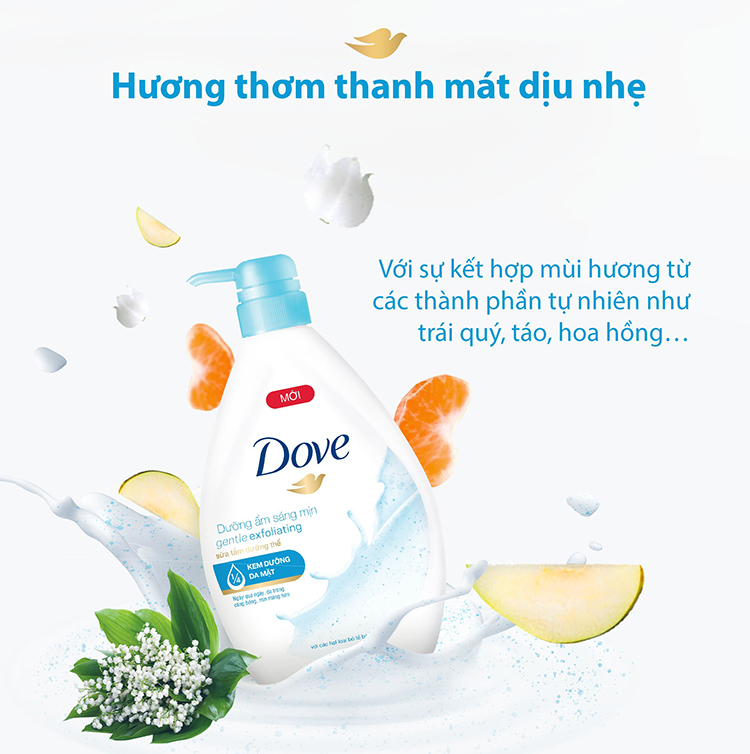Sữa Tắm Dưỡng Thể Dove Mát-Xa Tẩy Tế Bào Chết 20274755 (900g)