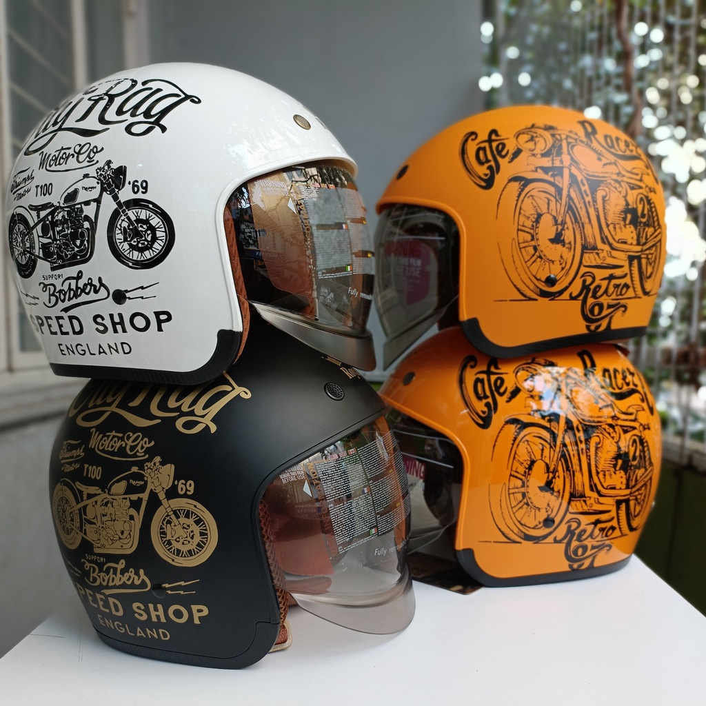 Mũ Bảo Hiểm 3/4 Đầu Royal M139 Design