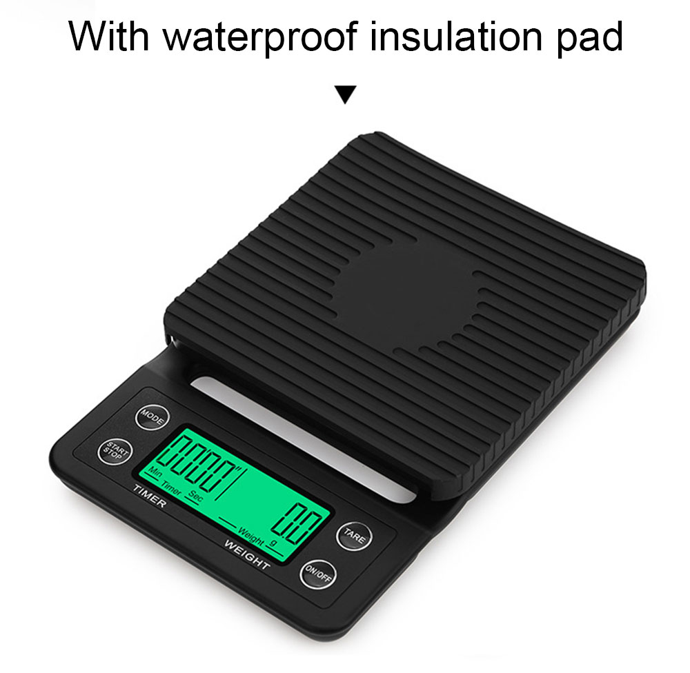 Coffee Scale Digital Scales Accurate 3kg Heat Insulation Pad Home Food Weighing Coffee Scale Digital Scales Accurate 3kg Heat Insulation Pad Home Food Weighing