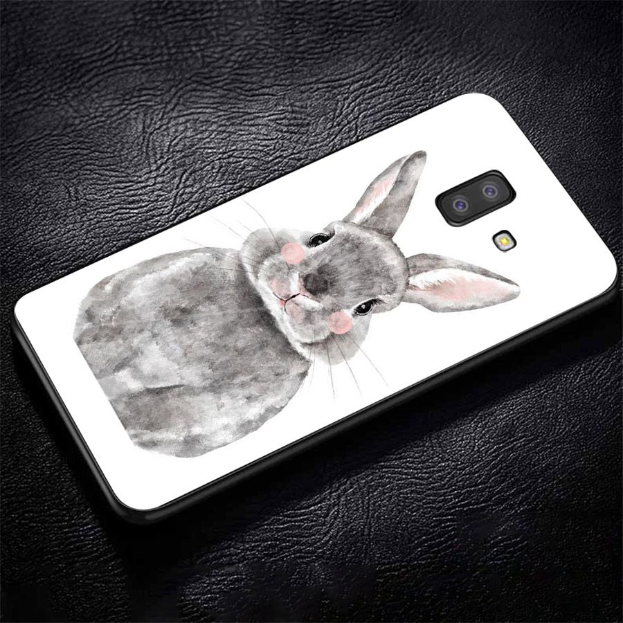 Ốp kính cường lực cho điện thoại Samsung Galaxy J6 - dễ thương muốn xỉu MS CUTE056