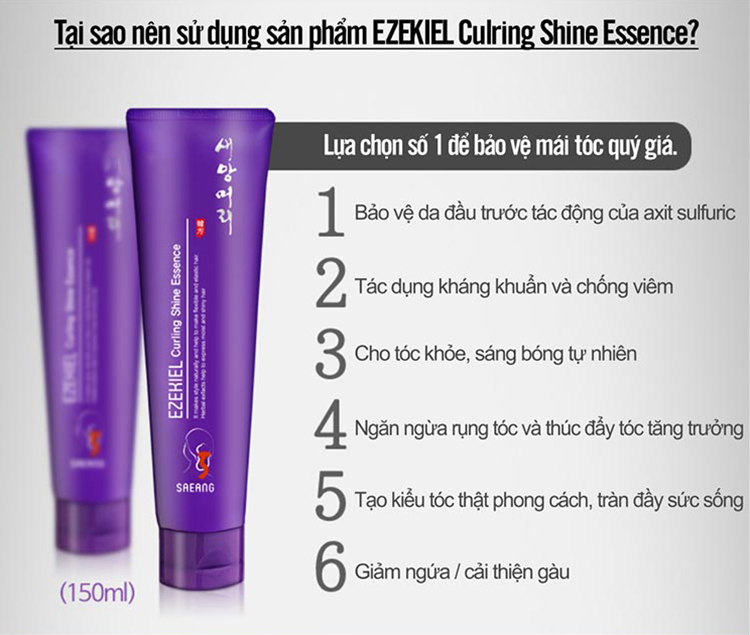 Tinh Chất Thảo Dược Dành Cho Tóc Uốn Saeang Ezekiel