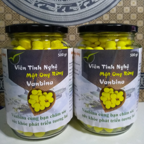 Viên Tinh Nghệ Mật Ong Rừng Vanbina - 500gr ( Nghệ Núi Gia Lai , Mật Ong Rừng Tây Nguyên Sản Xuất Theo Tiêu chuẩn Xuất Khẩu Châu Âu ) 6