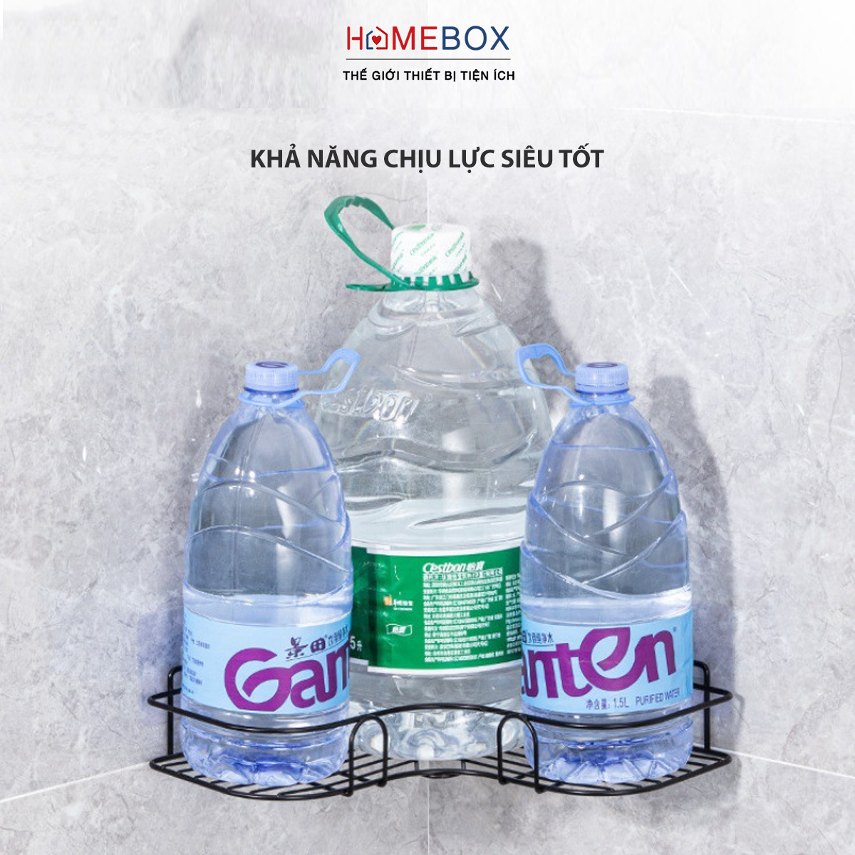 Kệ Góc Nhà Tắm - Có Sơn Tĩnh Điện, Kệ Dán Tường Nhà Tắm, Nhà Bếp Siêu Dính - Tặng Kèm Tấm Dán - Hàng Chính Hãng