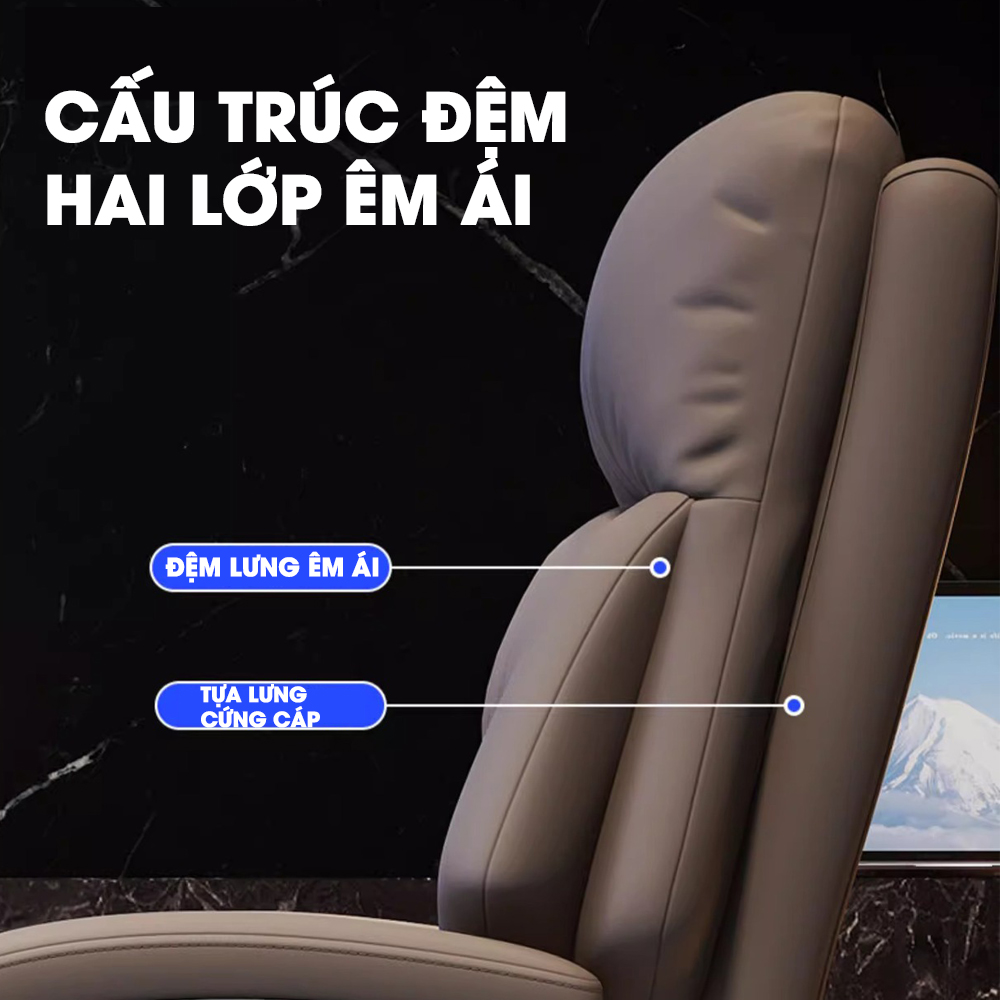 Ghế Xoay Văn Phòng Công Thái Học Pehouse Làm Việc Và Học Tập Thư Giãn Có Gác Chân - Hàng Chính Hãng