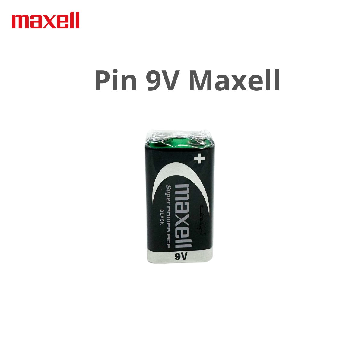 Hộp Pin 9V , Pin vuông ( Mã 6F22 ) Maxell Siêu bền - Hàng chính hãng