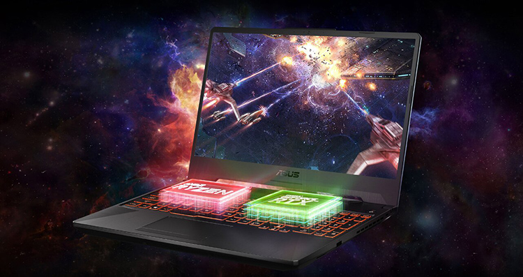 Laptop ASUS TUF Gaming A15 FA506IU-AL127T (AMD Ryzen 7 4800H/ 8GB DDR4 3200MHz/ 512GB SSD M.2 PCIE G3X2/ GTX 1660Ti 6GB GDDR6/ 15.6 FHD IPS, 144Hz/ Win10) - Hàng Chính Hãng