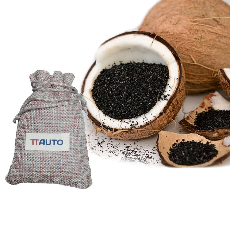 Túi than hoạt tính TTAUTO 100% từ gáo dừa Bến Tre khử mùi diệt khuẩn trên ô tô, tủ đồ, phòng tắm - Túi 300 Gram