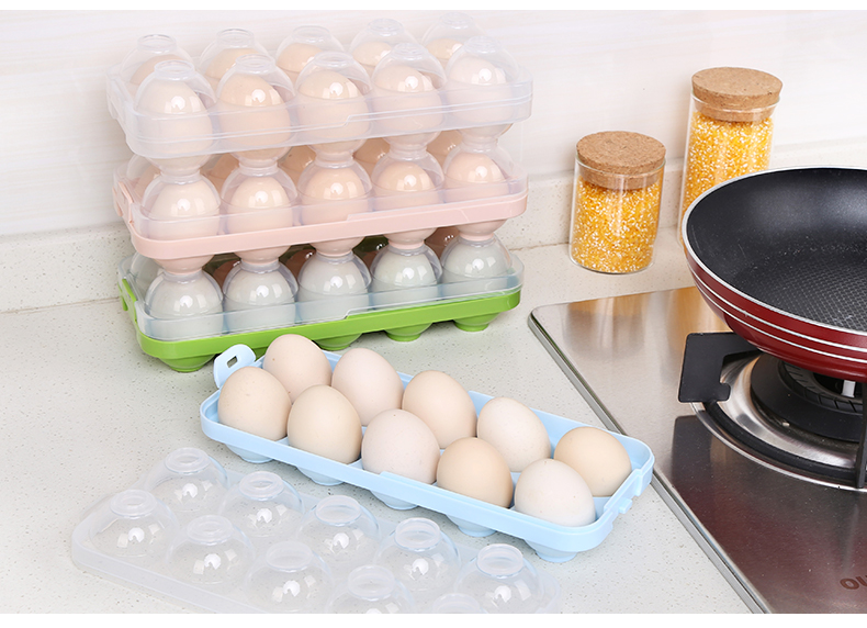 Khay đựng trứng bằng nhựa đa năng tiện dụng( Màu Xanh )