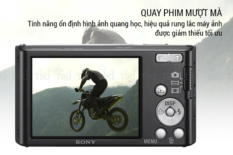 Combo Máy Ảnh Sony Cybershot DSC-W830 - Tặng Thẻ 16GB + Túi - Hàng Chính Hãng