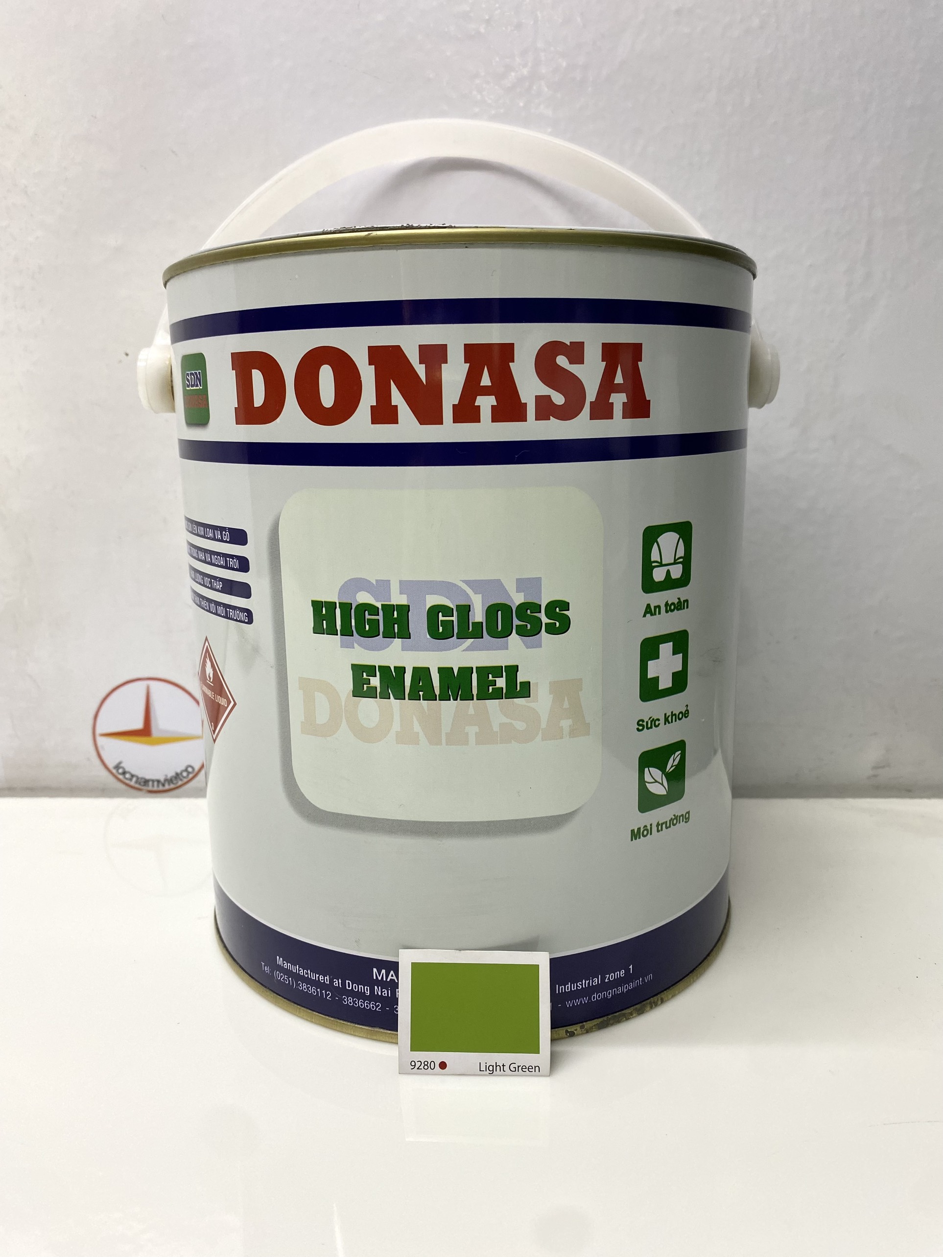 Sơn dầu Đồng Nai Donasa màu xanh 9280 3kg _ DLF 9280
