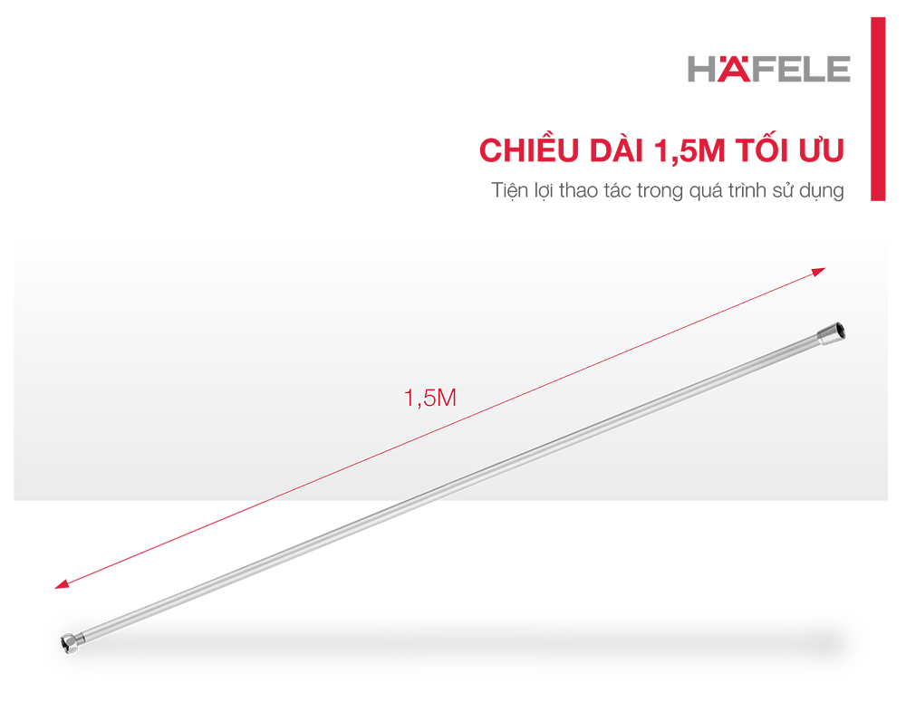 Dây cấp sen tắm Chiba Hafele G1/2 589.34.905 (Hàng chính hãng)