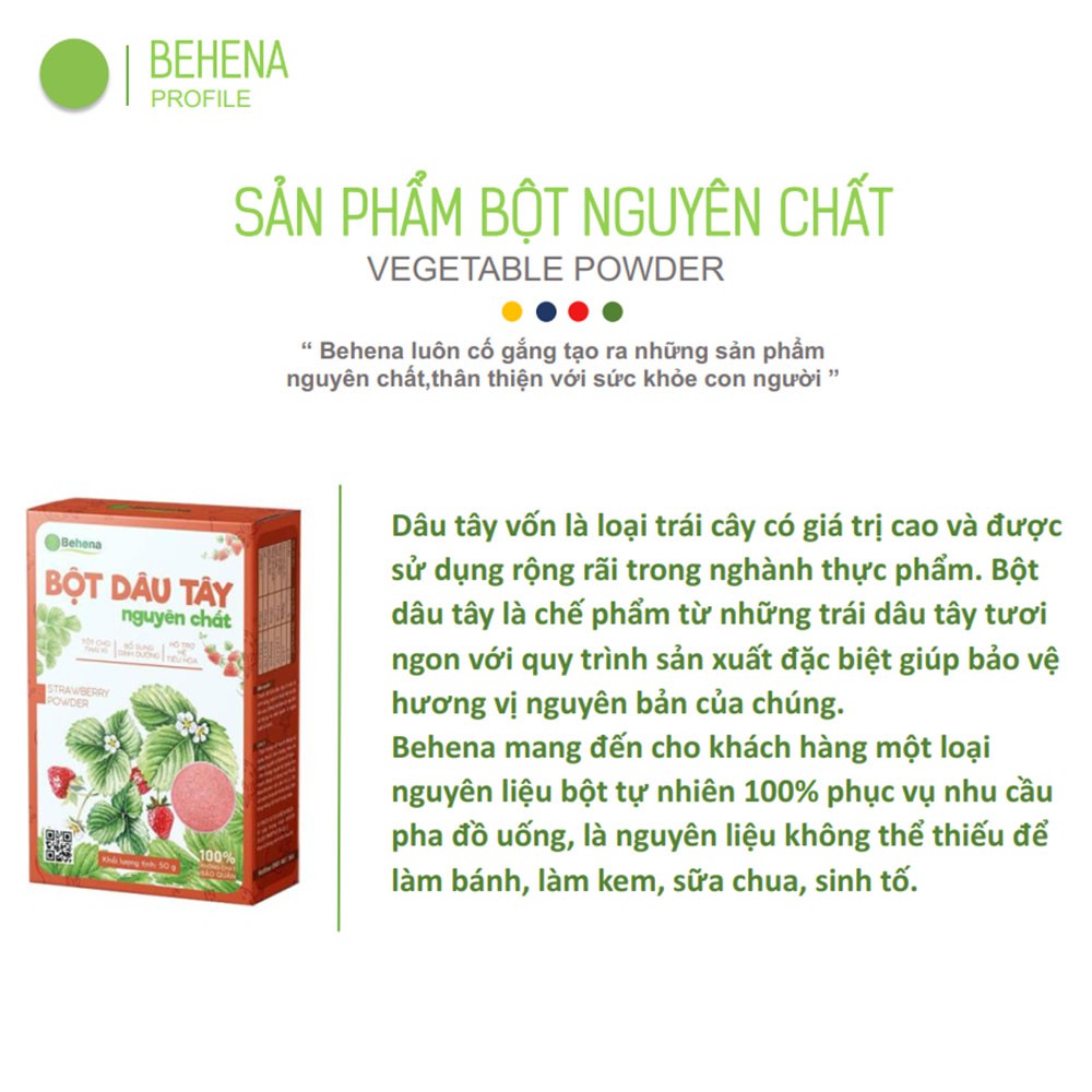 Bột dâu tây Behena