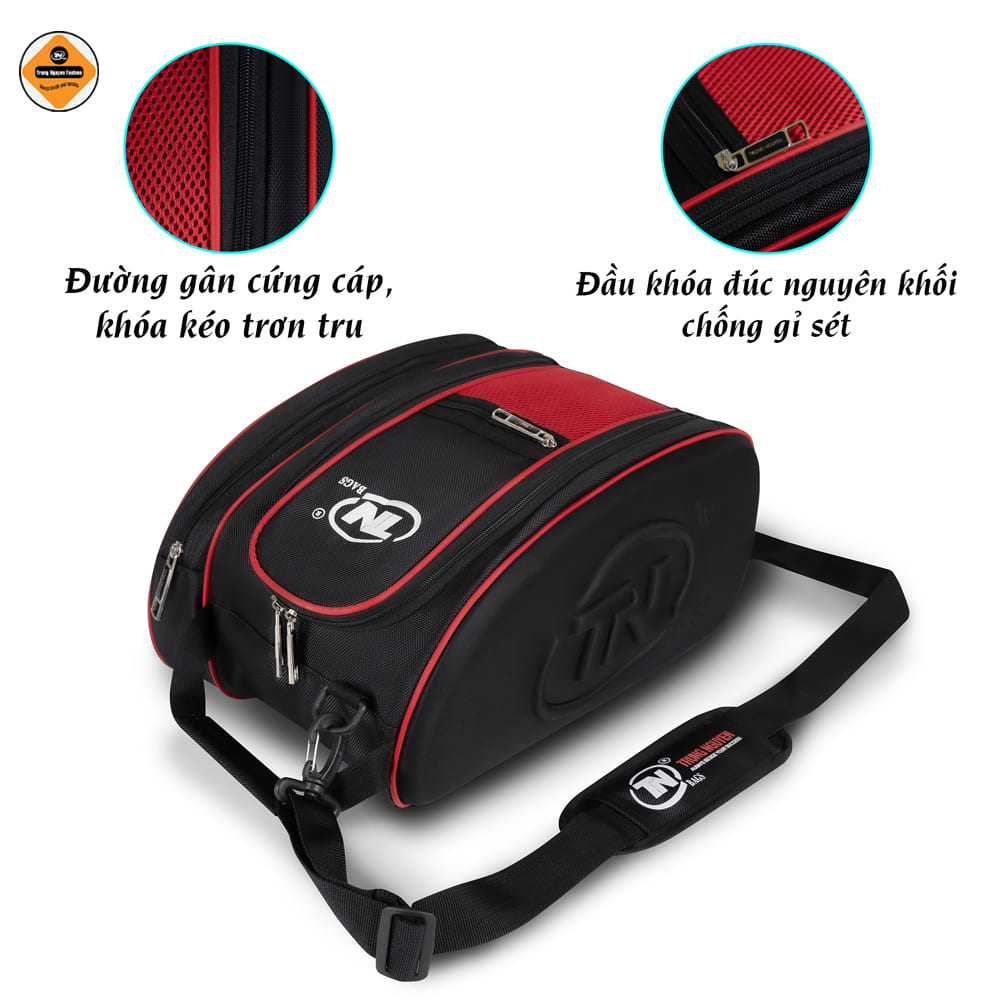 Túi đựng giày bóng đá 2 ngăn màu đen TN Bags – Túi đựng giày chống nước cao cấp, năng động cho tập gym thể thao TN.B9001