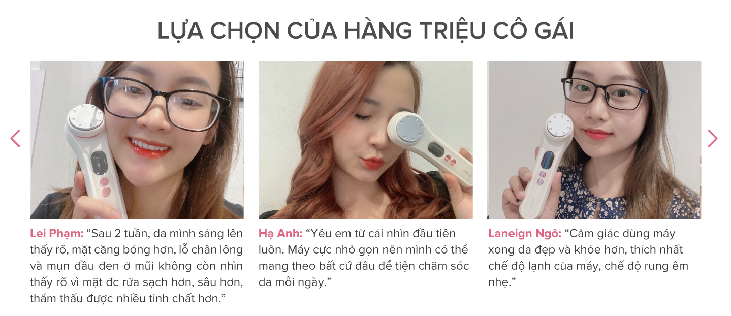 Máy đẩy tinh chất ION dưỡng da Maxcare Max888PRO được tin dùng bởi hàng triệu cô gái