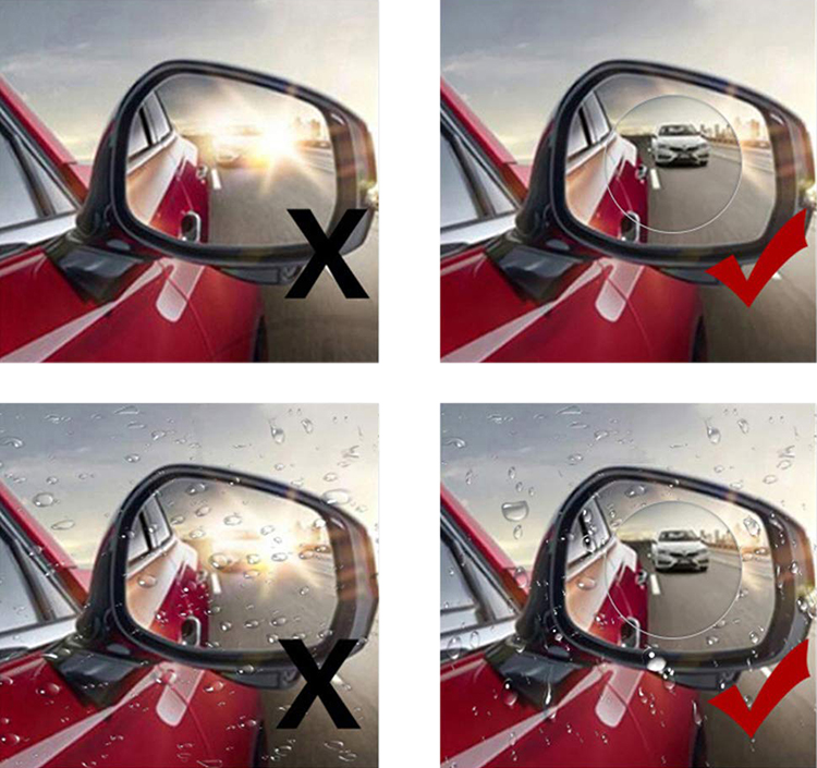 Miếng Dán Chống Nước Gương Chiếu Hậu Hình Tròn