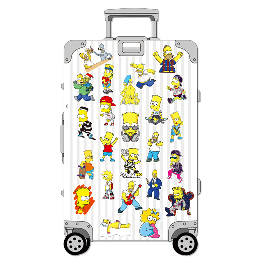 SET 50 STICKER CHỦ ĐỀ SIMPSON
