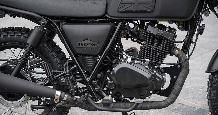 Xe Mô Tô Brixton Café Racer BX150R - Bạc