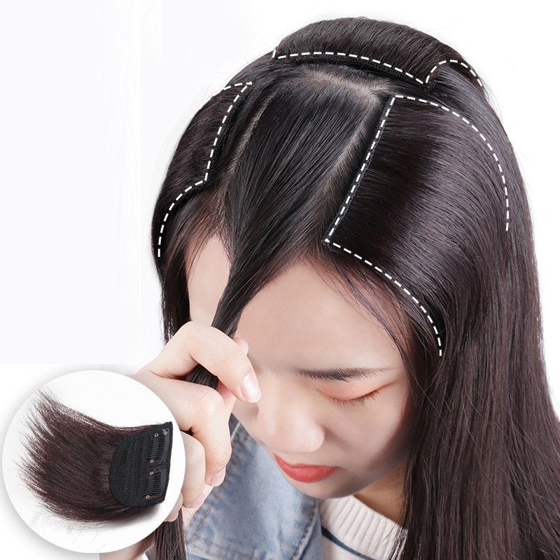 Tóc giả nữ kẹp phím phồng ngắn K04, kẹp phồng chân tóc