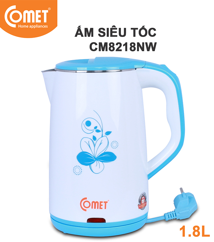 Ấm Đun Siêu Tốc Comet CM8218 - Màu Ngẫu Nhiên