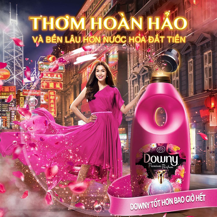 Nước Xả Downy Tươi Trẻ Dạng Chai (800ml)