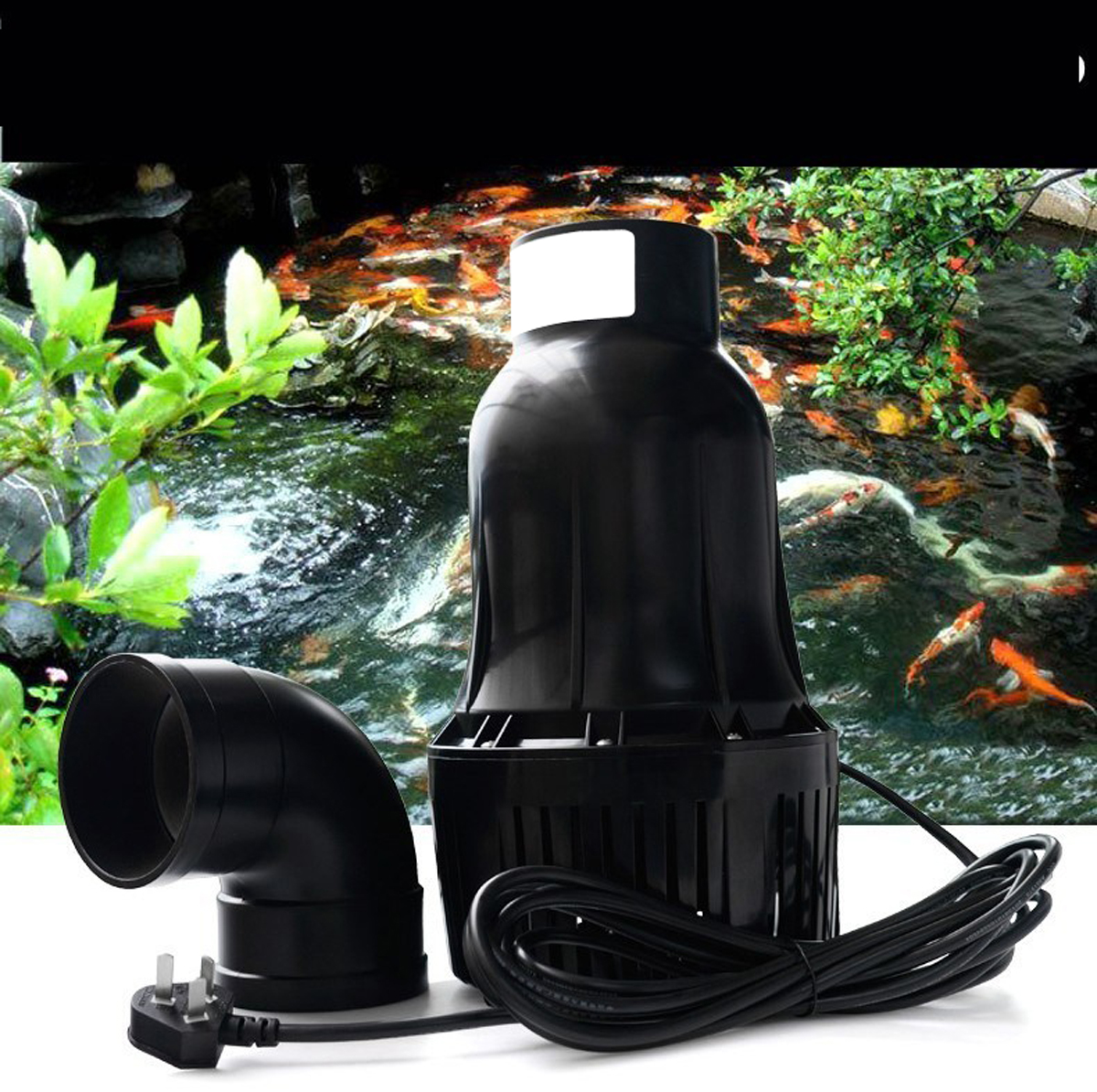 Máy bơm nước hồ cá KOI ATMAN HAS-20 125W 20000LH cao cấp, công suất mạnh, tiết kiệm điện. Bảo hành uy tín