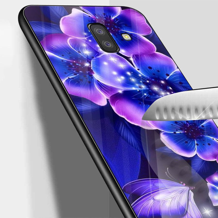 Ốp kính cường lực cho điện thoại Samsung Galaxy J4 - J6 - J6 PLUS - J6 PRIME - J8 - bướm đẹp MS ANH097